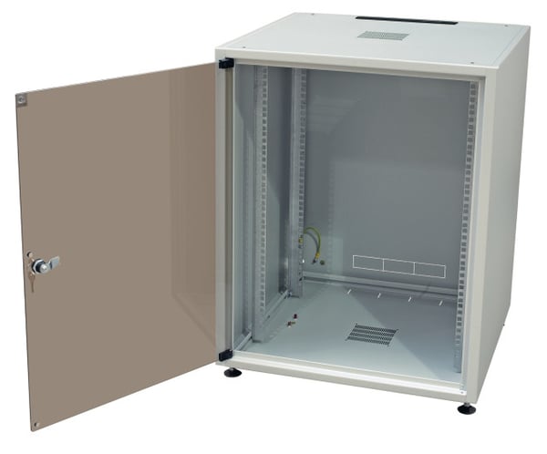 Miniatyrbillede 1 af 3: EFB Elektronik OFF-1866GR.V1RW stativ 18U Fritstående reol Sort