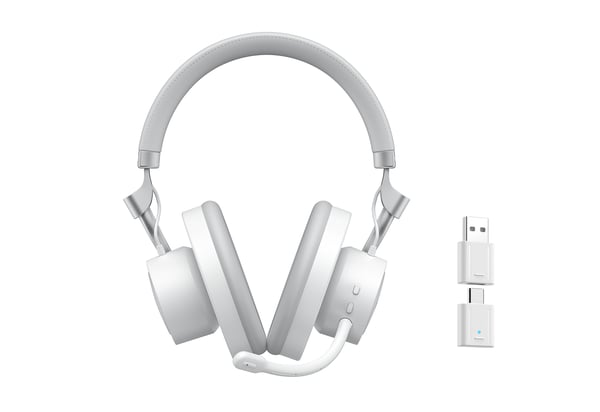 Havit Fuxi-H8 (White) Kuulokkeet Langallinen & langaton Pääpanta Pelaaminen USB Type-C Bluetooth Valkoinen