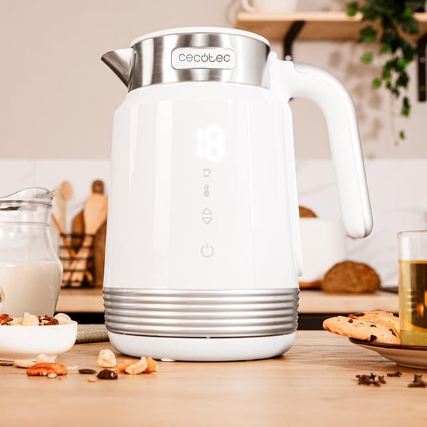 Miniatyrbillede 7 af 9: Cecotec ThermoSense 600 Touch elkedel 1,7 L 2200 W Hvid