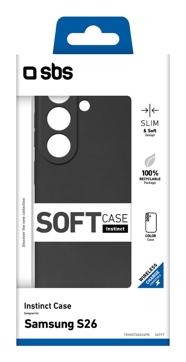 Miniatyrbillede 2 af 2: SBS Instinct mobiltelefon etui Cover Sort