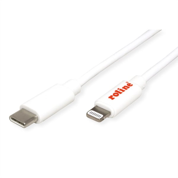 ROLINE 11.02.8335 Lightning kabel 1 m Hvid