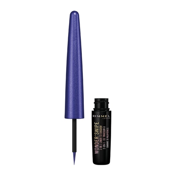 Miniatyrbillede 3 af 3: Rimmel Wonder’swipe 2-in-1 Liner To Shadow eyeliner 1,7 ml Væske 010 Cool AF