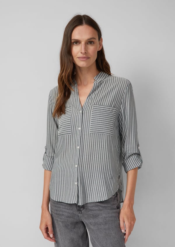 s.Oliver 2173585.69G9.48 skjorte & top Bluse Langærmet Viskose