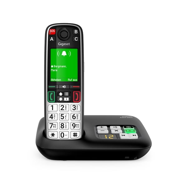 Gigaset EASY 500A Analog telefon/DECT-telefon Namn och uppringnings-ID Svart, Silver
