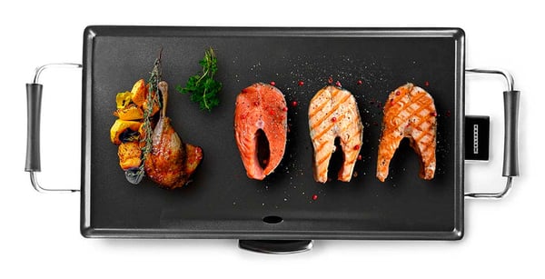 Melissa 16300029 raclette grill 2000 W Sort, Sølv
