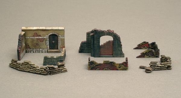 Italeri 6090 skalamodell dele og tilbehør Defensiv kampposition