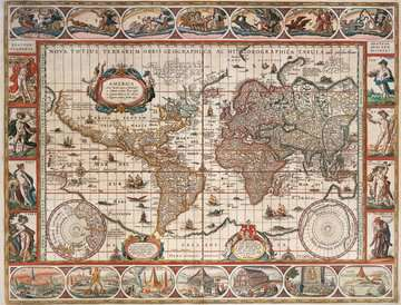 Ravensburger Map of the World 1650 Blok puslespil 2000 stk Kort