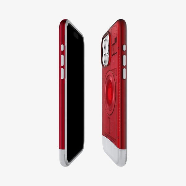 Spigen Classic C1 MagFit matkapuhelimen suojakotelo 15,5 cm (6.1") Suojus Punainen