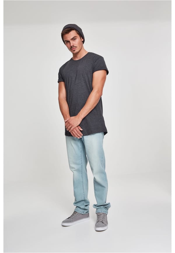Miniatyrbillede 6 af 7: Urban Classics Shaped Long Tee T-shirt Crew neck Kort ærme Bomuld
