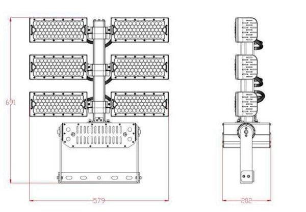 Synergy 21 154896 Svart 720 W LED