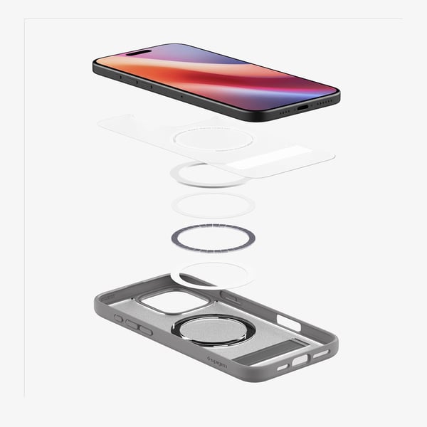 Miniatyrbillede 11 af 12: Spigen Ultra Hybrid S (MagFit) mobiltelefon etui 17,5 cm (6.9") Cover Grå, Transparent
