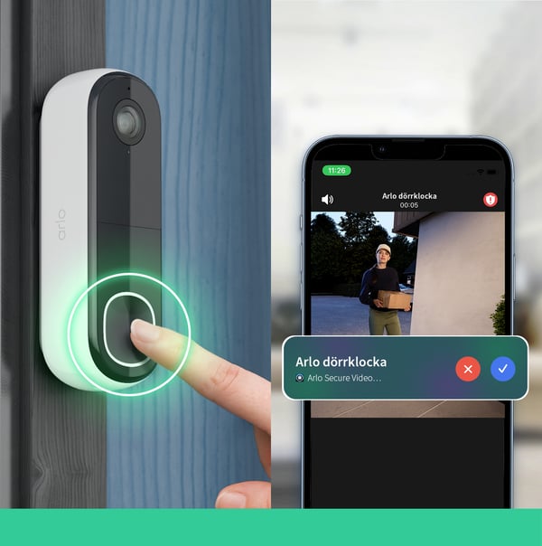 Miniatyrbild 16 av 17: Arlo Essential 2K Videodörrklocka