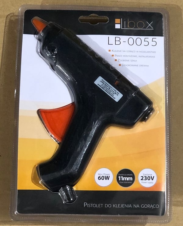 Miniatyrbillede 3 af 3: Libox Pistolet do klejenia 60W ( KLEJARKA ) LB0055 Varm limpistol Sort
