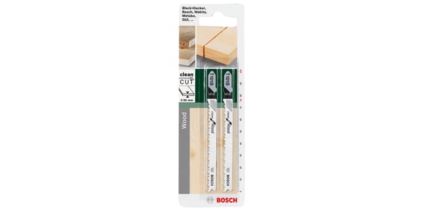 Miniatyrbillede 3 af 3: Bosch 2 609 256 721 stiksav, rullesav & sabelsavklinge Stiksavklinger High Carbon Steel (HCS) 2 stk