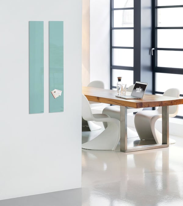 Sigel GL123 magnettavle og tilbehør Glas 780 x 120 mm Turkisfarve