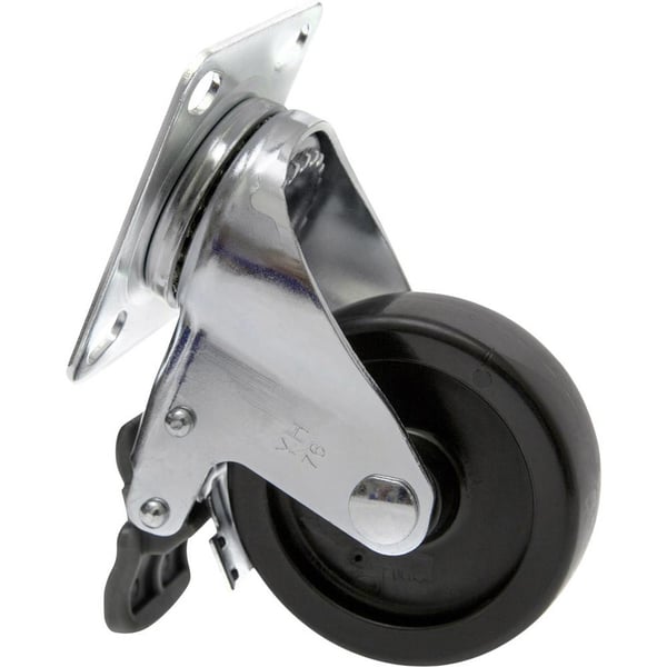 Miniatyrbillede 2 af 3: Toolcraft TO-5137905 møbelhjul Sort, Metallic 70 kg 7,5 cm 1 stk
