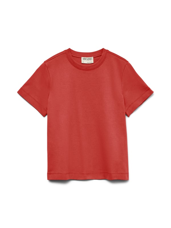 Vero Moda AWNAIMA T-Shirt,10294544,XS Rund krave Kort ærme Bomuld