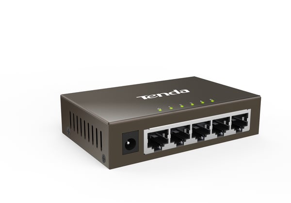 Pikkukuva 4 / 5: Tenda TEG1005D verkkokytkin Hallitsematon Gigabit Ethernet (10/100/1000) Harmaa