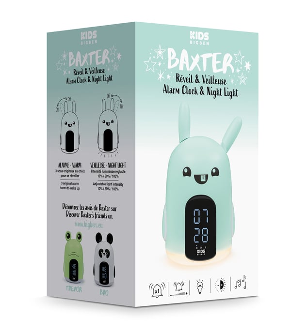 Bigben Interactive Baxter Digitaalinen herätyskello Mintunvärinen