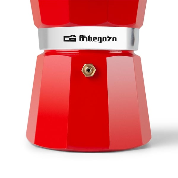 Miniatyrbillede 6 af 7: Orbegozo KFR 640 manuel kaffemaskine Moka gryde Rød