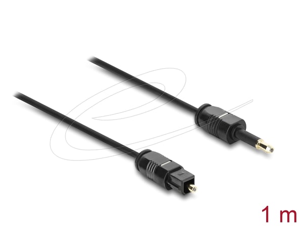 DeLOCK 84969 ljudkabel 1 m Toslink Mini-TOSLINK Svart
