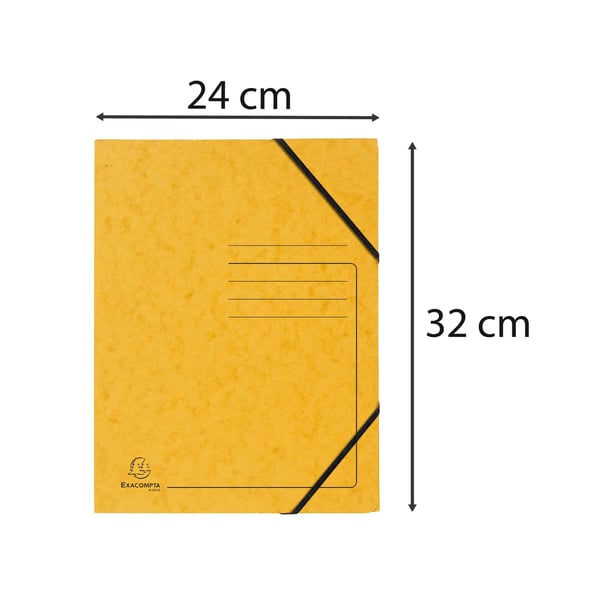 Miniatyrbild 2 av 3: Exacompta 555419E mappar Kartong Gul A4