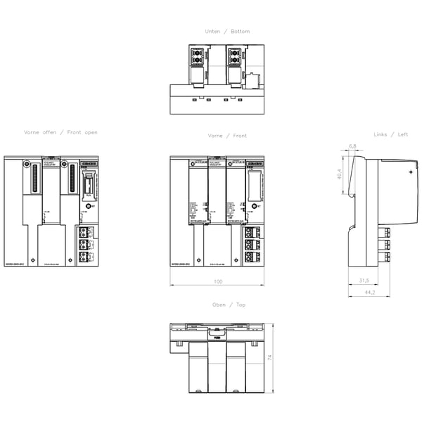 Miniatyrbillede 3 af 3: Siemens 6GK5202-2BH00-2BD2 netværksswitch Administreret