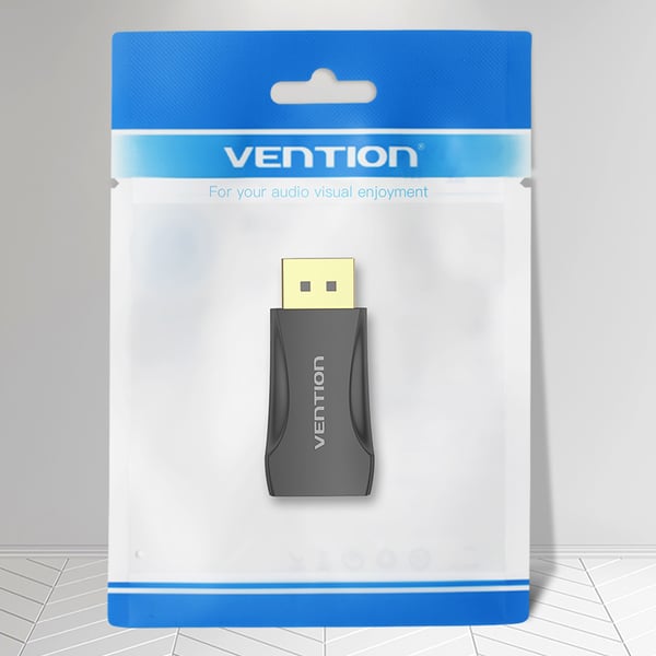 Vention HBOB0 kaapelin sukupuolenvaihtaja DisplayPort HDMI Musta