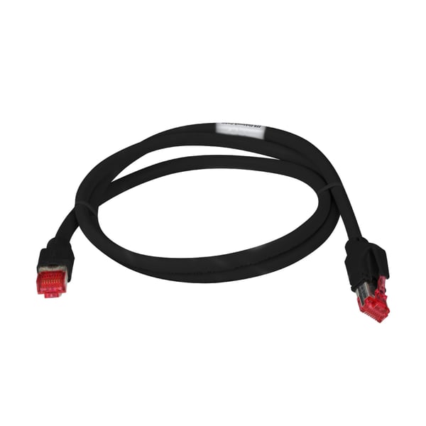 EFB Elektronik K0700SW.0,25 netværkskabel Sort 0,25 m Cat6a S/FTP (S-STP)