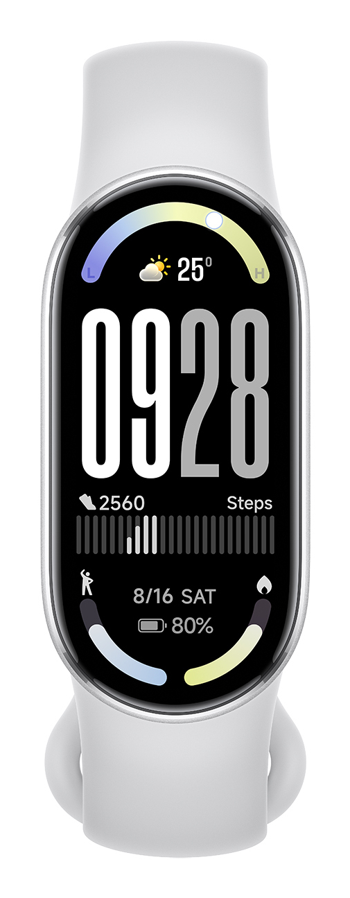 Xiaomi Smart Band 10 Silver AMOLED Aktivitetstracker til håndled 4,37 cm (1.72") Sølv