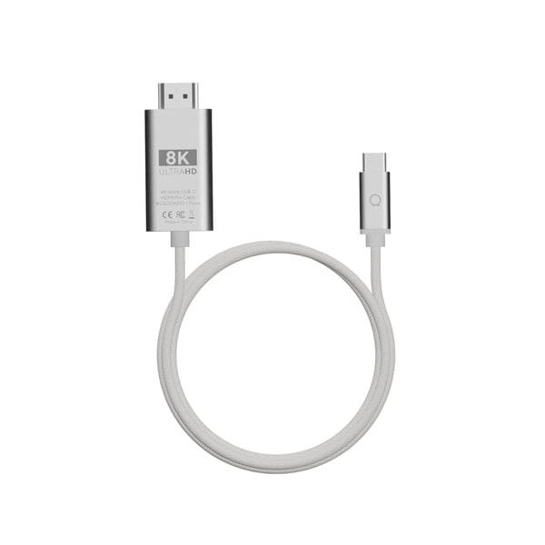 LINQ LQCCH200 kabelomvandlare (hane/hona) USB C HDMI Grå