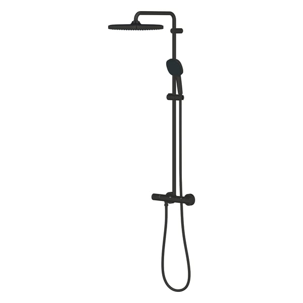 Miniatyrbild 3 av 5: GROHE Vitalio Comfort 250 duschsystem Svart