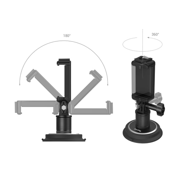 Miniatyrbillede 3 af 4: SmallRig 4347 kamera monteringstilbehør Beslag til sugekop