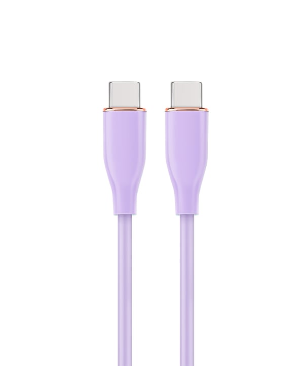 Gembird CC-USB2S-CMCM-1.5M-P USB-kabel USB 2.0 1,5 m USB C 480 Gbit/sek. Lilla