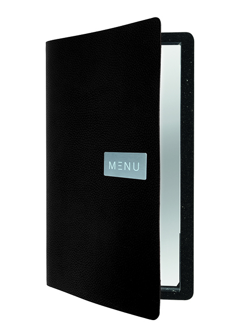 Securit MC-LRA4-RWBL A4 Läder, Metall Svart 1 styck Securit MC-LRA4-RWBL A4 Läder, Metall Svart 1 styck