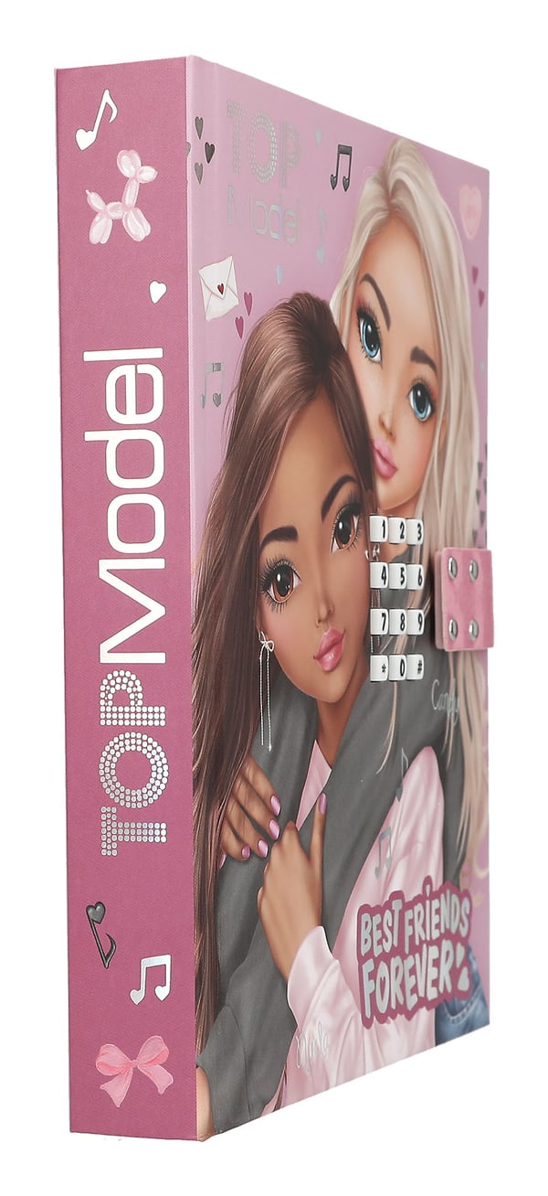 TOPModel Dagbog m/kode og musik MY BFF