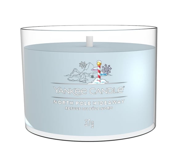 Pikkukuva 1 / 2: Yankee Candle North Pole Hideaway vahakynttilä Pyöreä Vaaleansininen 1 kpl