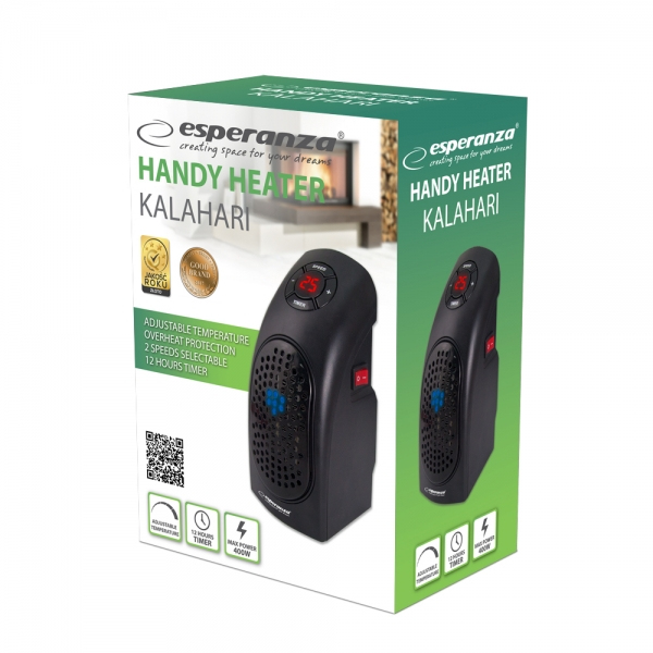 Esperanza KALAHARI Indendørs Sort 400 W
