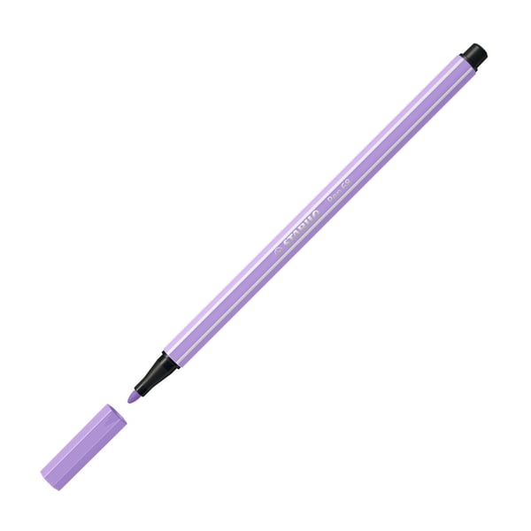 STABILO Pen 68 filtpen Mellem Beige, Blå, Grøn, Lysegrøn, Orange, Pastel, Fersken, Violet, Gul 12 stk