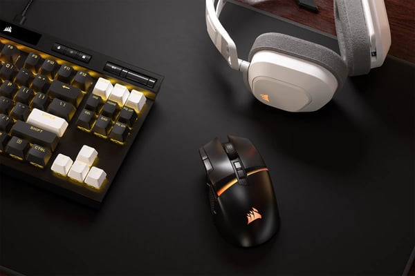 Corsair CH-931A011-EU datormöss Spela högerhand Trådlös RF + Bluetooth Optisk 26000 DPI