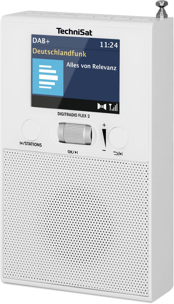 Miniatyrbild 5 av 6: TechniSat DigitRadio Flex 2 Bärbar Digital Vit