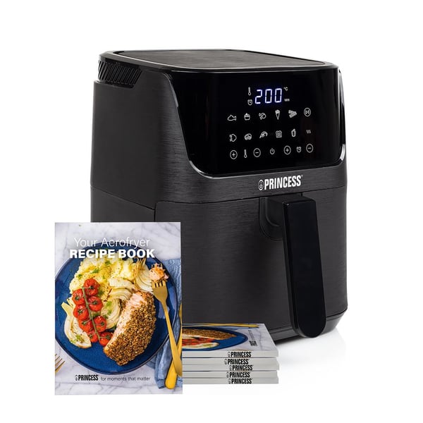 Princess 182031 Enkelt 3,5 L Enkeltstående 1350 W Varmluftsteger Sort