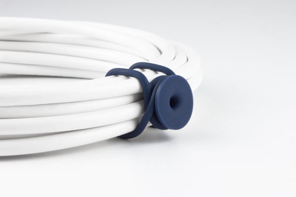 CABLE CANDY 49.CC001 kabelorganisator Skrivebord Kabelholder Blå, Lyserød, Hvid 3 stk
