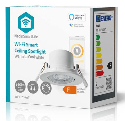 Miniatyrbillede 10 af 10: Nedis WIFILCS10WT intelligent belysning Smart pære Wi-Fi 40 W