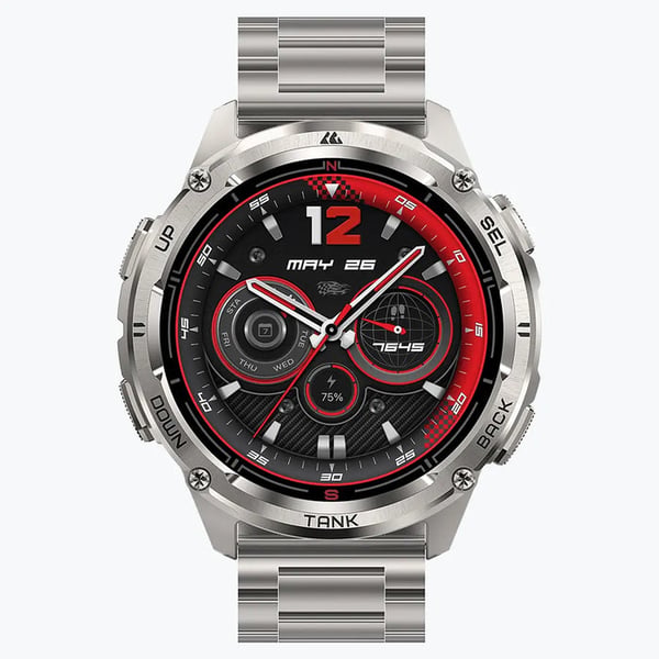 KOSPET T3 ULTRA 2 3,63 cm (1.43") AMOLED 48 mm Digital 466 x 466 pixel Berøringsskærm Sølv GPS (satellit)