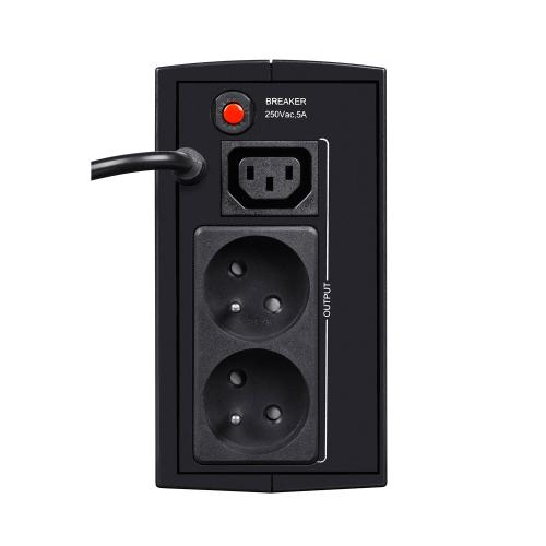 Ever DUO 350 AVR UPS-virtalähde Linjainteraktiivinen 0,35 kVA 245 W 2 AC-pistorasia(a)