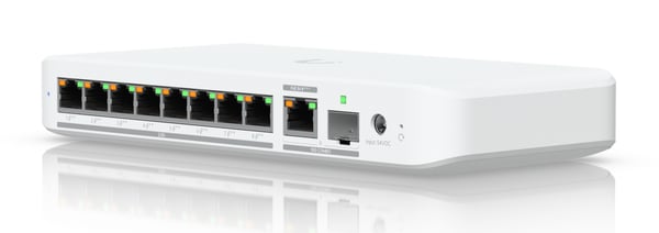 Ubiquiti UniFi Flex 2.5G PoE hanterad L2 2.5G Ethernet (100/1000/2500) Strömförsörjning via Ethernet (PoE) stöd Bords-/väggmontering Vit