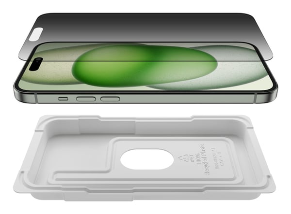 Belkin OVA168HQ Matkapuhelimen näyttö- ja taustasuoja Näytön yksityisyydensuoja Apple 1 kpl