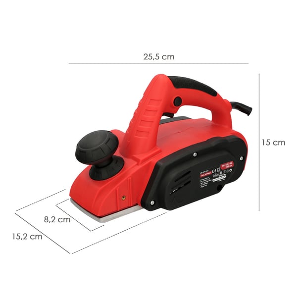 Wolfpack Cepillo Electrico 710 Watt. Anchura Corte 82 mm. Profundidad 2 mm. Base Aluminio / Acero