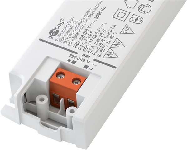 Goobay 65586 strömtransformatorer Vit, Grön 0,7 A
